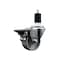 Service Caster 3'' Semi Steel Swivel 1-1/2'' Expanding Stem Caster with Brake SCC-EX20S315-SSR-PLB-112 - alternate 1